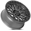 Lock Offroad Wheels Combat Matte Grey with Matte Black Ring 17x9 1mm Offset 5x127 (5x5)| Fits Jeep Wrangler 07-Up and Jeep Gladiator Lock Offroad Wheels Combat Matte Grey with Matte Black Ring 17x9 1mm Offset 5x127 (5x5)| Fits Jeep Wrangler 07-Up and Jeep Gladiator