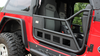 Fishbone Offroad 97-06 Jeep Wrangler TJ Front Tube Doors - Black Textured Powdercoat Steel