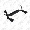 MBRP 07-14 Jeep Wrangler/Rubicon 3.6L/3.8L V6 Axle-Back Dual Rear Exit Black Performance Exhaust Sys