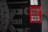 Rugged Ridge 07-18 Jeep Wrangler JK Red Elite Tail Light Guards