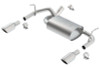 Borla 12-16 Jeep Wrangler 3.6L AT/MT 4WD Single Split Rr Exit Touring Exhaust (rear section only)