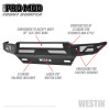 Westin 16-19 Chevy/GMC Silverado/Sierra 1500 Pro-Mod Front Bumper - Textured Black
