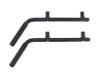 Fishbone Offroad 07-18 Jeep Wrangler JK 4 Door Grab Handles Front/Rear Steel - Blk Txtrd Powdercoat