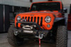 Fishbone Offroad 07-18 Jeep Wrangler JK Frnt Stubby Winch Bumper W/Tube Guard - Blk Txtrd Pwdrcoated