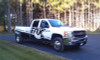 N-Fab Nerf Step 11-14 Chevy-GMC 2500/3500 Crew Cab 8ft Bed - Gloss Black - Bed Access - 3in