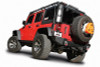 Borla 12-14 Jeep Wrangler JK 2/4Dr Rr Section ATAK Single Square Rlld Angle-Cut Black Chrome Exhaust
