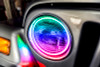Oracle Jeep Wrangler TJ 97-06 LED Waterproof Halo Kit - ColorSHIFT w/ Simple Controller