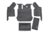 BedRug 07-10 Jeep JK Unlimited 4Dr Rear 5pc Cargo Kit (Incl Tailgate & Tub Liner)