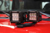 Go Rhino 18-20 Jeep Wrangler JL/JLU/Gladiator JT Light Mount - Two 3in Cubes