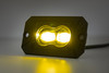 3x1.75 Inch Black Series | Yellow | LED Slim Aux | SAE Fog | Flush Mount | Pair