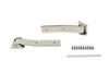Kentrol Tailgate Hinge Set - Polished Silver |30578-Fits Jeep Wrangler JK