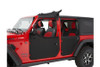 Bestop Full Fabric Rear Doors, 2-Piece - Black Diamond |51751-35