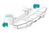 LOD Frame Tie-in Bracket For Front Bumper |JFT1801-Fits Jeep Gladiator JT / Jeep Wrangler JL