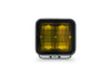 DV8 Offroad 3-Inch Elite Cube Series LED Amber Pod Light - Single Pod, No Wiring Harness |BE3EW40W-A