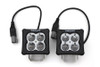 ZROADZ 3 inch ZROADZ LED Light Pod Kit, G2 Series, Amber, Flood Beam, 2 Piece Kit With Wiring Harness |Z30BC12W-D3A-K