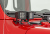 Rough Country Black Series Quad LED Light Pod Kit - White DRL |70824-Fits Jeep Gladiator JT / Jeep Wrangler JL