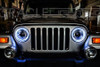 Oracle LED Surface Mount Headlight Halo Kit - White |3947-001-Fits Jeep Wrangler TJ