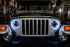 Oracle Surface Mount LED Headlight Halo Kit - Red |3947-003-Fits Jeep Wrangler TJ
