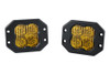 Diode Dynamics SS3 Yellow Sport Flush Mount LED Pod Pair, SAE Driving - Amber |DD6923P