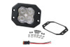Diode Dynamics SS3 White Pro Flush Mount LED Pod, SAE Fog - Amber |DD6930S