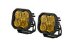 Diode Dynamics SS3 Yellow Pro LED Pod Pair, SAE Driving - Amber |DD6889P