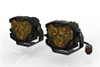 Morimoto 4Banger HXB LED Pods,Type M - Yellow Wide Beam |4B-FOG-M-1011-KIT-Fits Jeep Wrangler JK