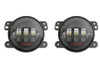 JW Speaker 6145 J2 LED Carbon Fiber 4in LED Fog Light Kit |0554413-Fits Jeep Wrangler JK