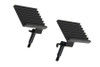 Fishbone Offroad Foot Peg Set - Black |FB21040-Fits Jeep Wrangler JK