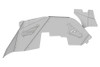Motobilt Tomahawk Inner Fender for Front Corner Armor System - Standard |MB1274-Fits Jeep Wrangler JK