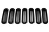 Rugged Ridge Outer Rings w/Billet Grill Inserts Black |11401.30-Fits Jeep Wrangler JK