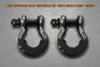LOD Offroad 3/4in Shackle Kit with Isolators - Grey |SHK1000