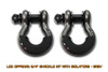 LOD Offroad 3/4in Shackle Kit with Isolators - Grey |SHK1000