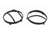 Kentrol Euro Headlight Guard Set - Textured Black |80573-Fits Jeep Wrangler JK