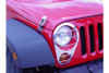 Kentrol Headlight Guard Set - Polished Silver |30579-Fits Jeep Wrangler JK