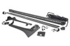 Rough Country Upper Windshield Kit w/ 50in Single-Row Black Series LED Light Bar - White DRL |70066-Fits Jeep Gladiator JT / Jeep Wrangler JL