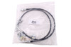 RockJock Braided Brake Line Kit - 23.5in |CE-9807FBLK-Fits Jeep Wrangler JK