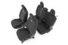 Rough Country Neoprene Seat Cover Set - Black |91034