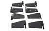 Kentrol 8-Pieces Door Hinge Set - Powdercoat Black