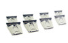 Kentrol 8-Pieces Door Hinge Overlays - Polished Silver