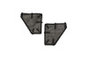 Rugged Ridge Fortis Rear Tube Door Covers, Pair - Black