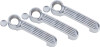 Kentrol 6-Pieces Exterior Door Handle Covers - Polished Silver