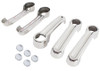 Kentrol 10-Pieces Exterior Door Handle Covers - Polished Silver