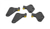 Kentrol 4-Pieces Body Door Hinge Set - Black