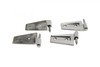 Kentrol 4-Pieces Door Hinge Set - Polished Silver