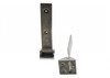 Kentrol Tailgate Hinge Set - Polished Silver