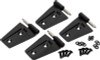 Kentrol 4-Pieces Door Hinge Set - Powdercoat Black