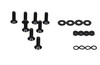 Kentrol 4-Pieces Door Hinge Set - Powdercoat Black