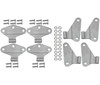 Kentrol 8-Pieces Body Door Hinge Set - Bare