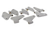 Kentrol 8-Pieces Body Door Hinge Set - Bare