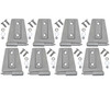 Kentrol 8-Pieces Door Hinge Set - Bare